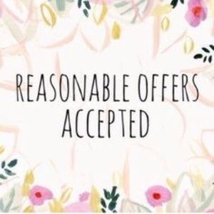 All reasonable offers excepted